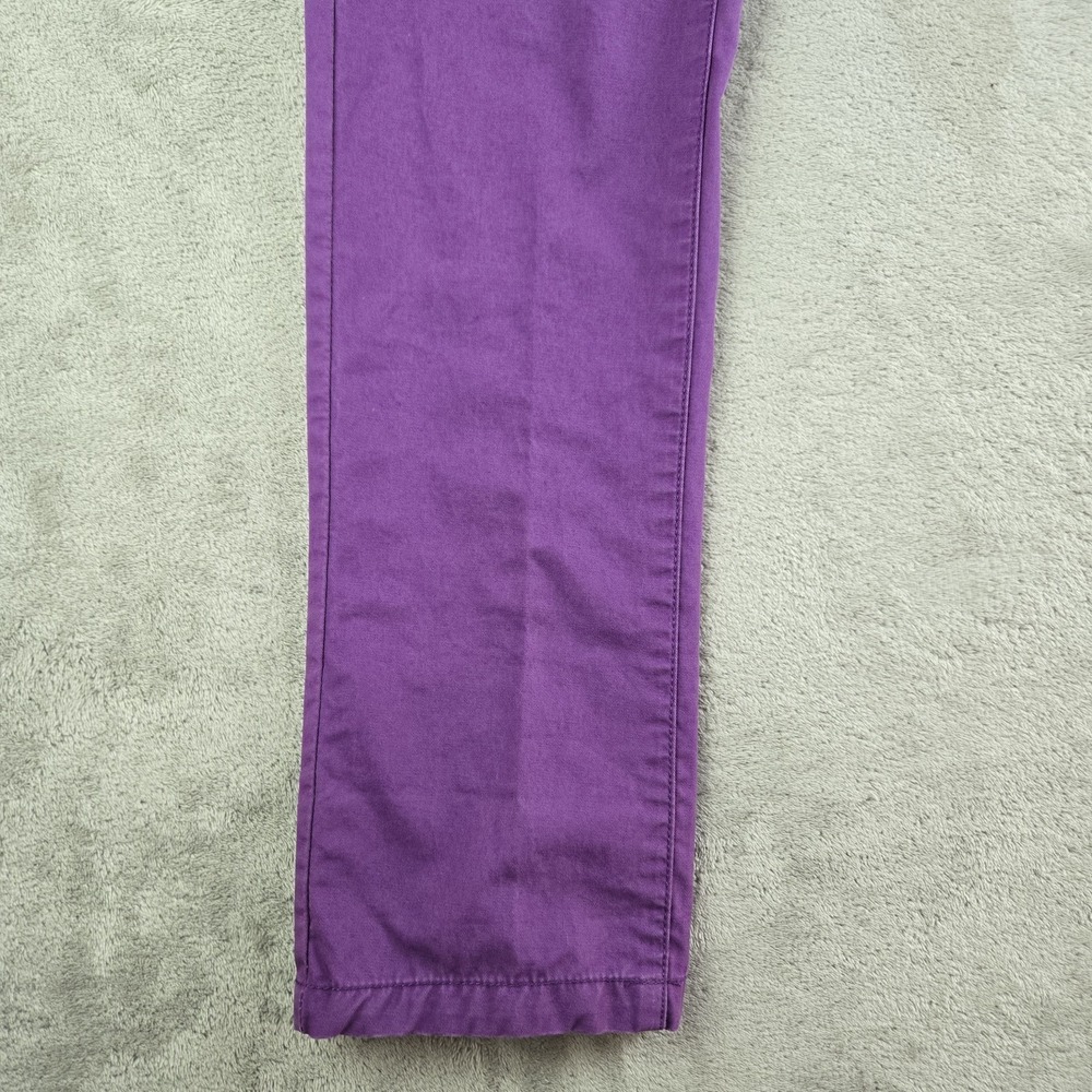 Camicissima Pants 34x34 Purple Cotton 5 Pockets Smart Casual Made In Italy - Picture 8 of 13